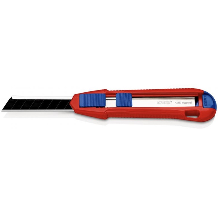 Knipex 90 10 165 BK nóż łamane ostrze 18 mm tapeciak z zapasowym