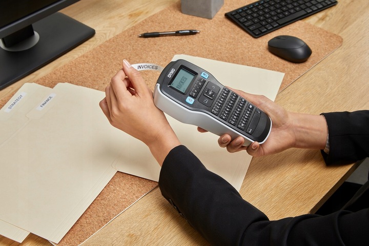 Drukarka etykiet DYMO LM160 Label Manager + taśma D1 45013 12mm biała