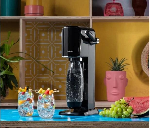 Saturator SODASTREAM ART BLACK + Butelka i nabój