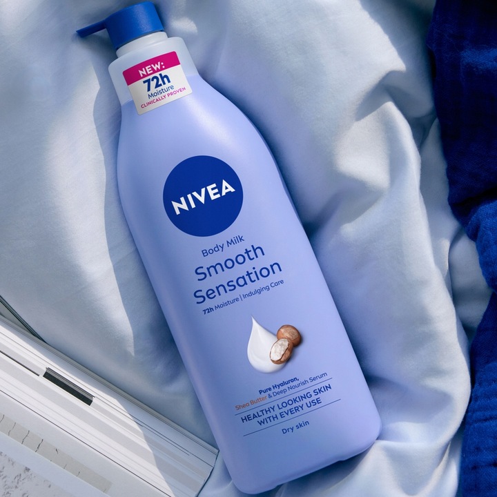 NIVEA Mleczko do ciała z pompką - wygładzające nawilżające - Balsam 625ml