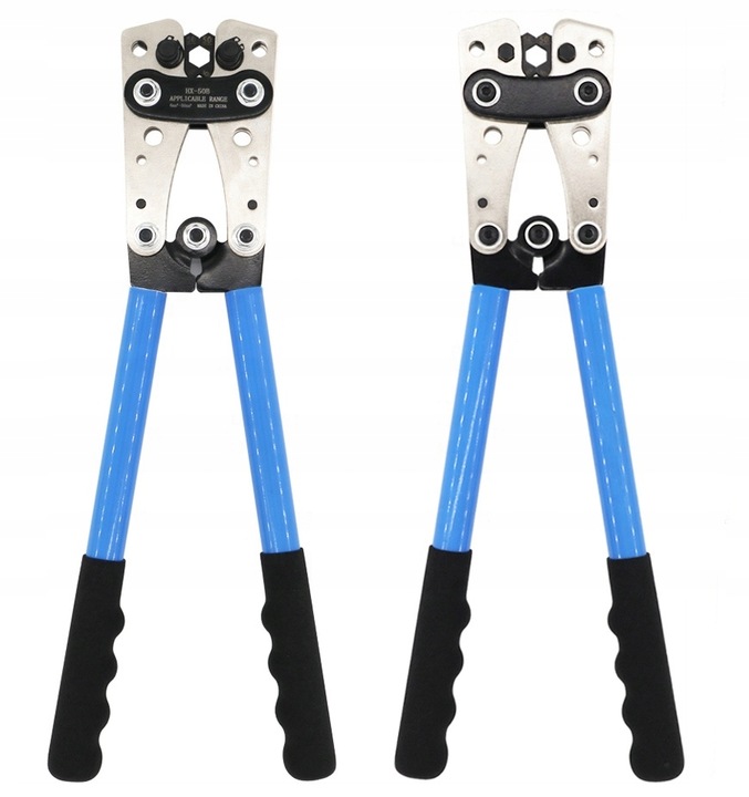 ZACISKARKA KOŃCÓWEK KABLI PRZEWODÓW PRASKA TULEJKI 6-50mm2 + 60