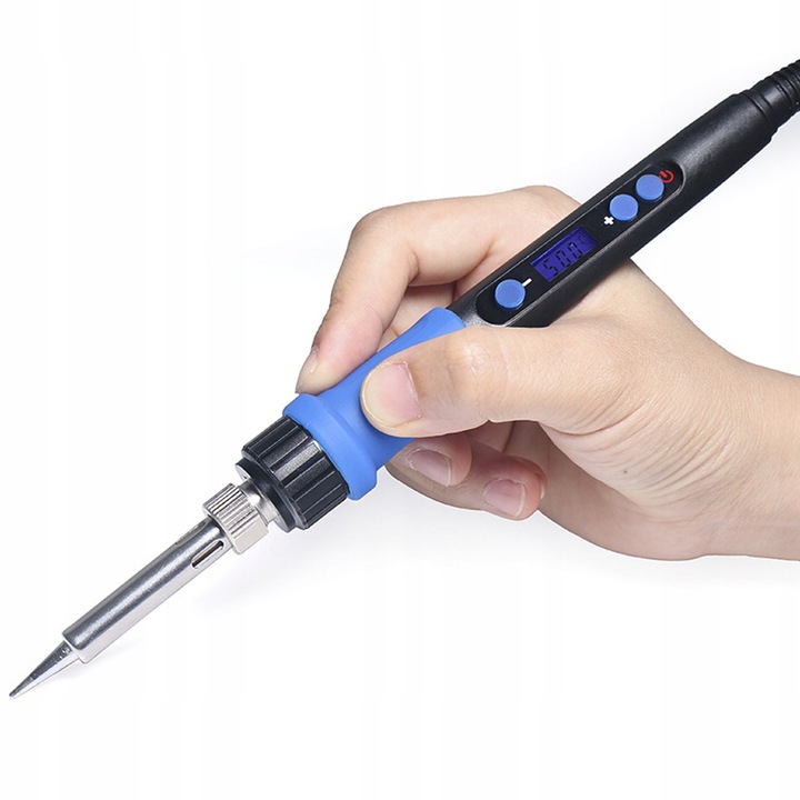 Lutownica Precyzyjna 100W Zestaw Lutowniczy LCD Odsysacz do Cyny 13