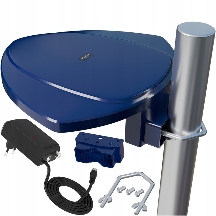 ANTENA ZEWNĘTRZNA AKTYWNA DVB-T2 FULL HD TV 4K 8K FILTR GSM UHF