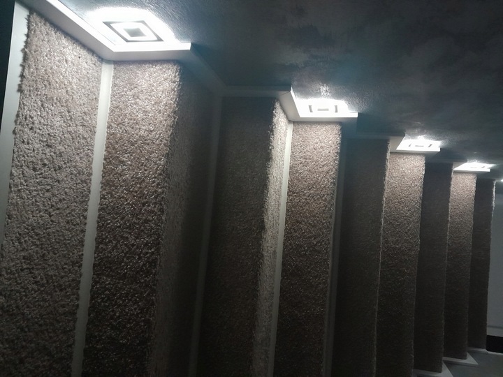 Lampka schodowa OPRAWA LED 230V oświetlenie schodowe 2W CZARNA ZIMNA 6000k