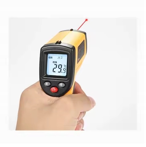 PIROMETR LASEROWY TERMOMETR BEZDOTYKOWY LCD -50 +380°C MIERNIK PODCZERWIEŃ