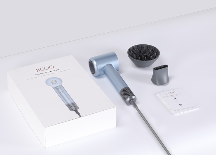 SUSZARKA DO WŁOSÓW JONIZUJĄCA MOCNA 1600W 59DB JIGOO H300 NIEBIESKI