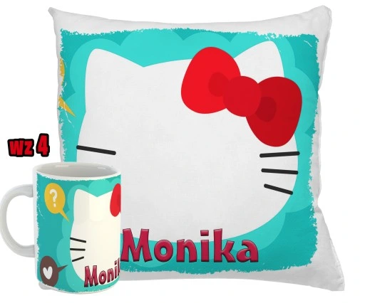 KUBEK + PODUSZKA zestaw HELLO KITTY RÓŻNE WZORY