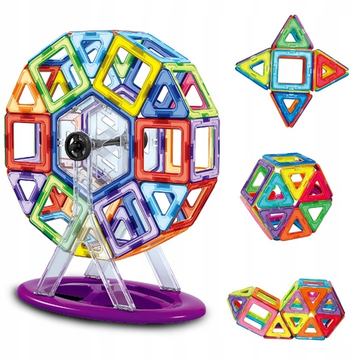 KLOCKI MAGNETYCZNE PANELE KONSTRUKCYJNE 128 EL