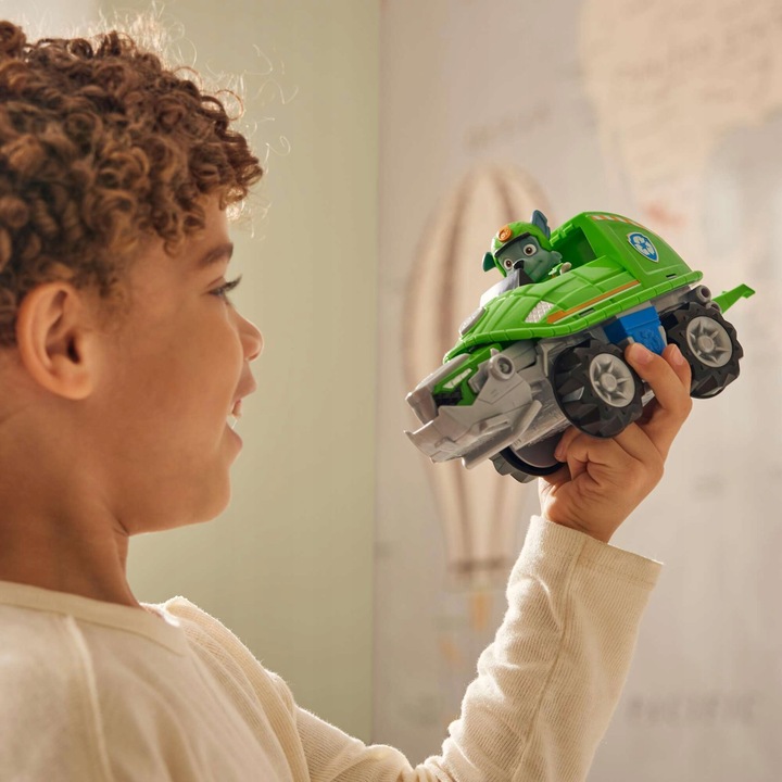 PSI PATROL POJAZD Z DŻUNGLI JUNGLE ROCKY + FIGURKA ZIELONA