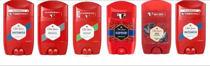 Old Spice Dezodorant w sztyfcie Mix 6 x 50ml