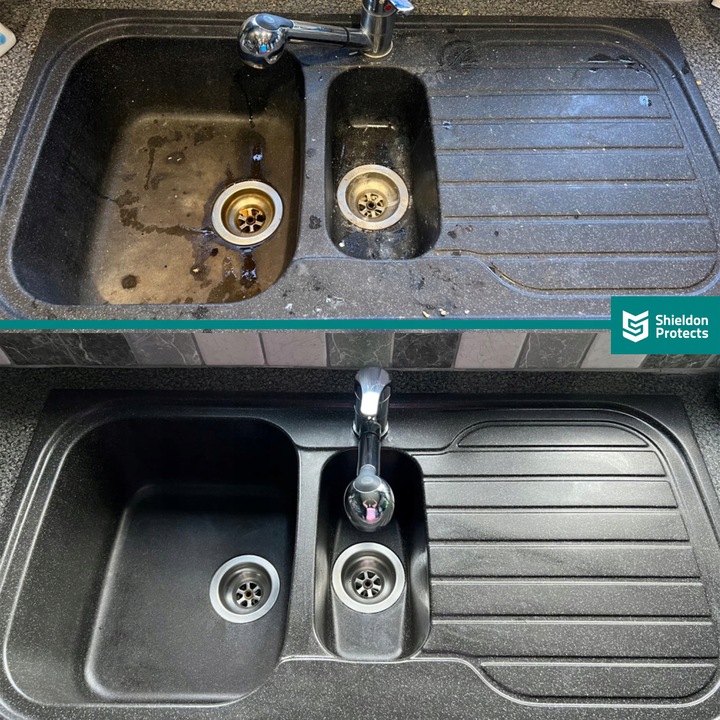 Silny środek do czyszczenia zlewu granitowego Shieldon Protects WOW 500ml