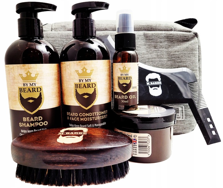 Zestaw Do Brody Kosmetyki Szczotka Wzornik ORGANIZER dla Brodacza