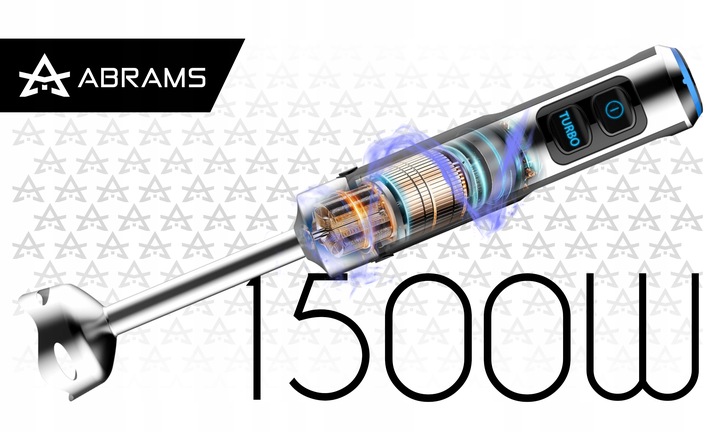 BLENDER RĘCZNY MIKSER WIELOFUNKCYJNY TRYB TURBO 1500 W OSTRZA TYTANOWE