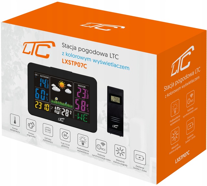 DOKŁADNA STACJA POGODOWA BEZPRZEWODOWY TERMOMETR AUTOMATYCZNA DATA