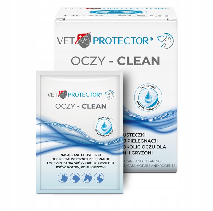 VET PROTECTOR OCZY – CLEAN – chusteczki do oczu