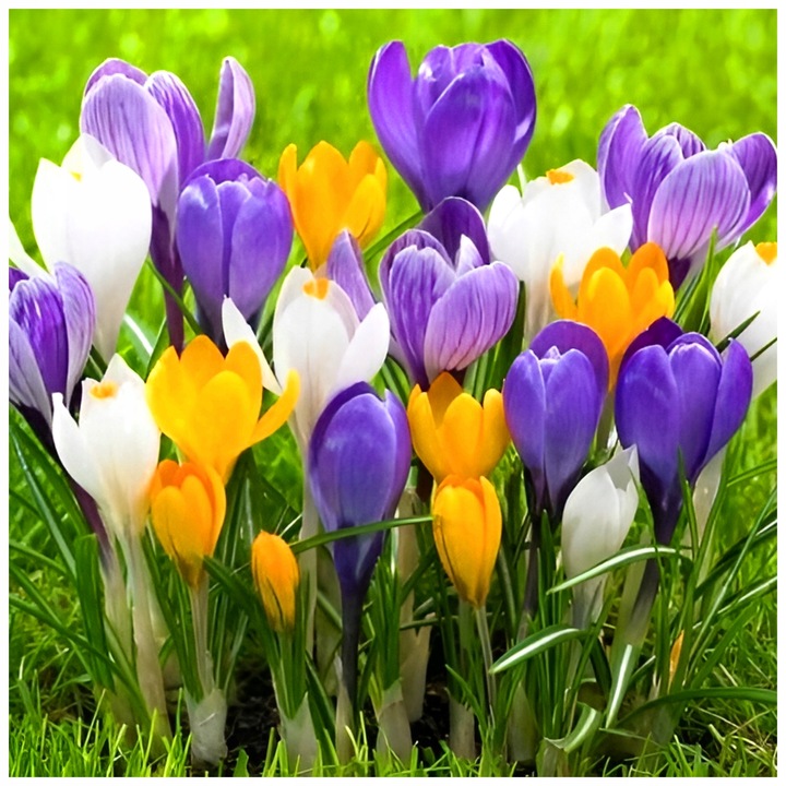 KROKUS MIX KOLORÓW cebulki 200 szt. + GRATIS