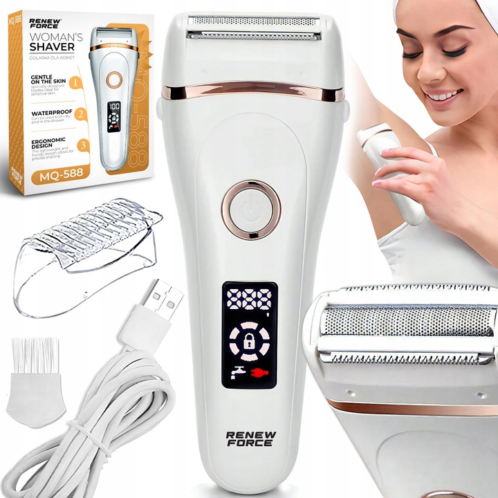 Golarka DAMSKA DEPILATOR BEZPRZEWODOWY dla Kobiet do nóg ciała bikini