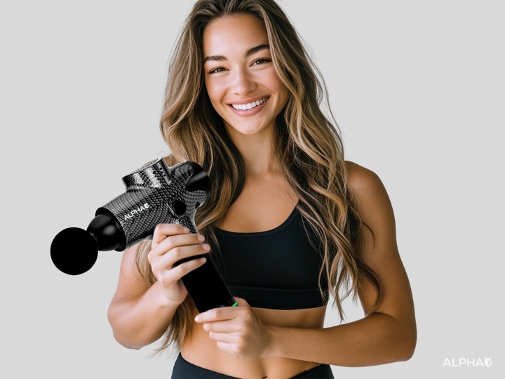 Pistolet do Masażu Alpha Massage Gun Pro - Masażer do Pleców, Ciała i Stóp