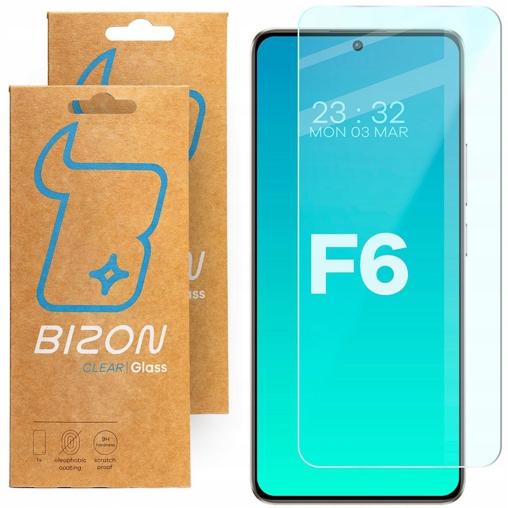Szkło hartowane, ochronne na ekran Bizon do Xiaomi Poco F6, szkiełko, 2 szt