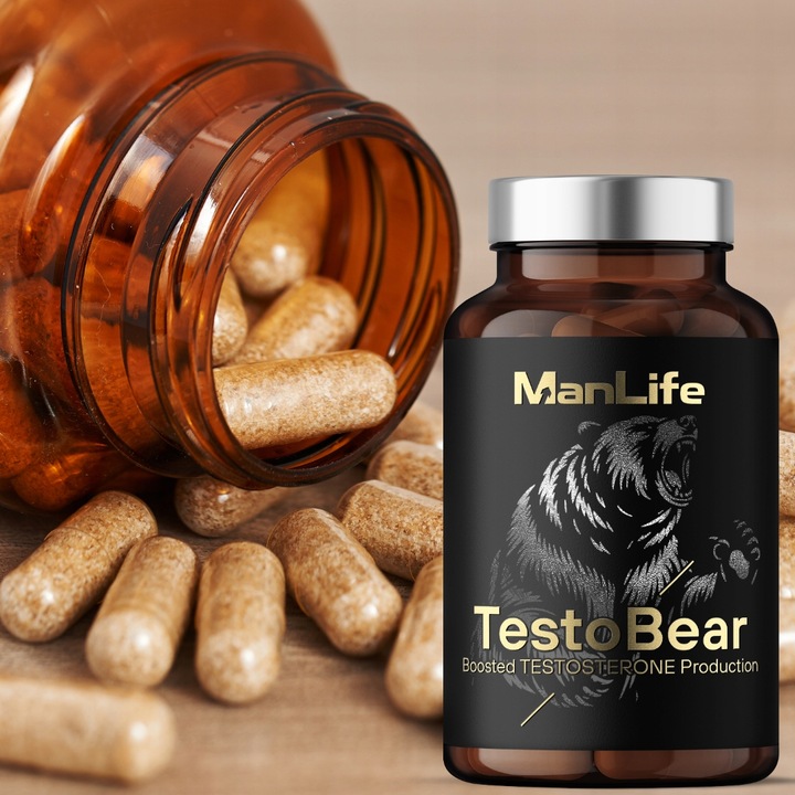 TESTOSTERON tabletki | Naturalny Booster Testosteronu | ManLife TestoBear