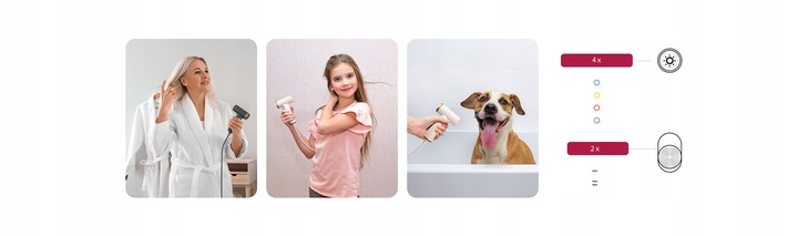 Mocna Super Mała Suszarka do Włosów COSHARE SuperMINI Podróżna 800W