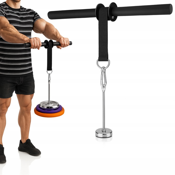 WRIST ROLLER DRĄŻEK TRENINGOWY DO ĆWICZEŃ MIĘŚNI PRZEDRAMION DRĄŻEK