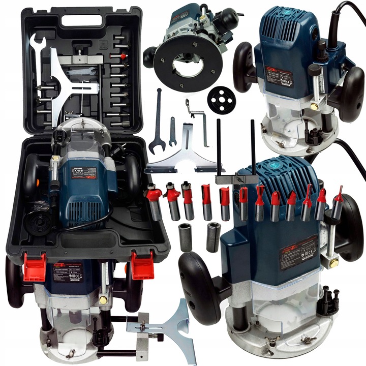 FREZARKA GÓRNOWRZECIONOWA DO DREWNA + 12 FREZÓW ZESTAW