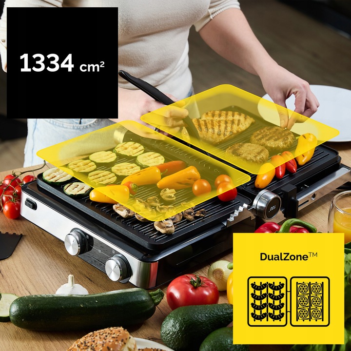 Grill elektryczny Opiekacz do panini Yoer 2000W + Programator czasu i
