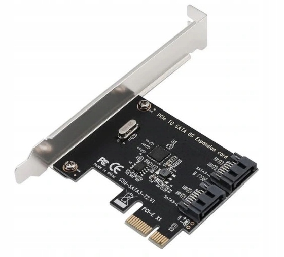 Adapter Karta PCI-E 1x na 2x SATA 3 Kontroler PCI Express