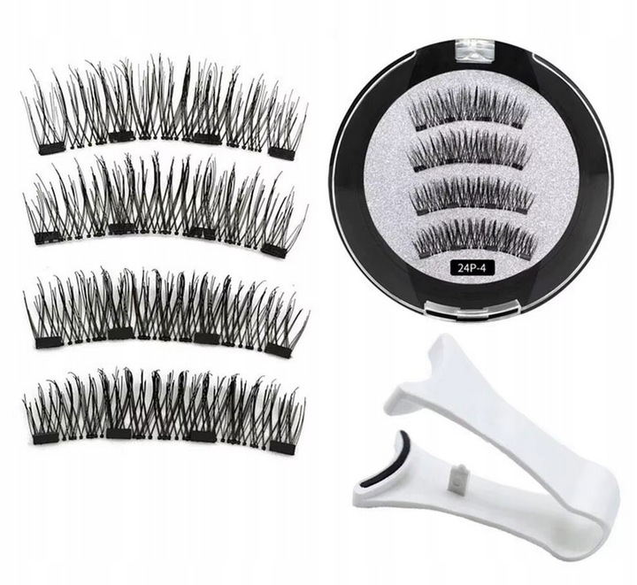 Rzęsy magnetyczne 4 magnesy 1 para