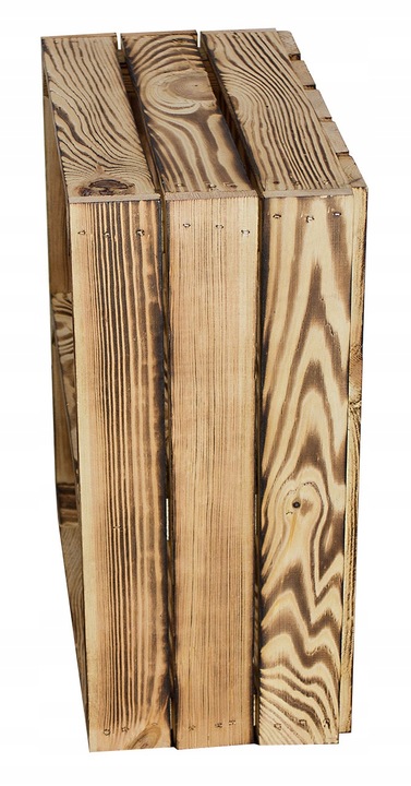 SKRZYNKA DREWNIANA opalana SKRZYNKI PÓŁKA SZAFKA