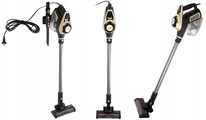 Odkurzacz pionowy bezworkowy Adler Light Gold 700 W z turboszczotką