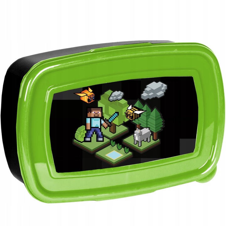 TORNISTER PLECAK SZKOLNY PIÓRNIK WOREK ZESTAW ŚNIADANIOWY PIKSELE