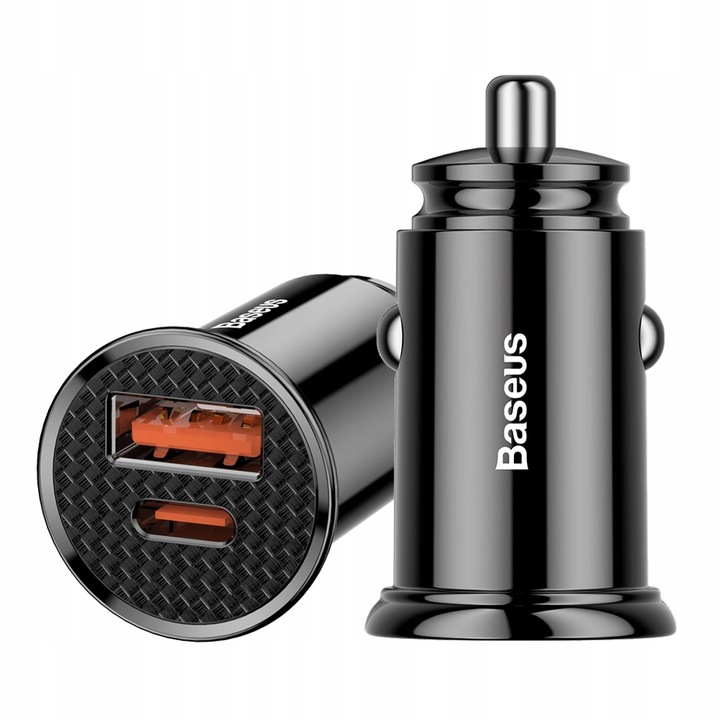 Ładowarka Samochodowa Baseus USB USBC Quick 4.0 PD