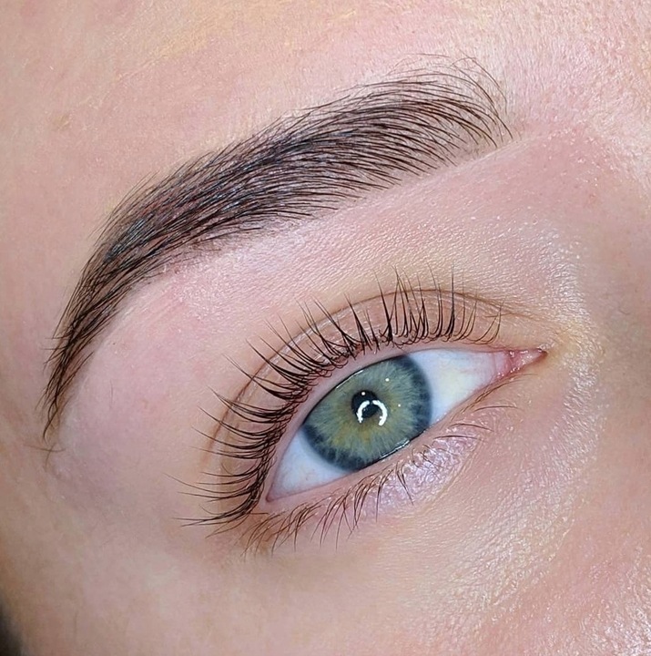 ZESTAW do henny + woda + pędzel + kieliszek BRĄZ 3 henna do brwi +