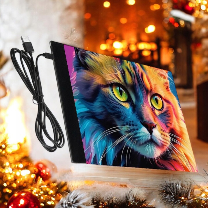 TABLET GRAFICZNY Deska Kreślarska Do Rysowania LED PREZENT DLA DZIECKA A4