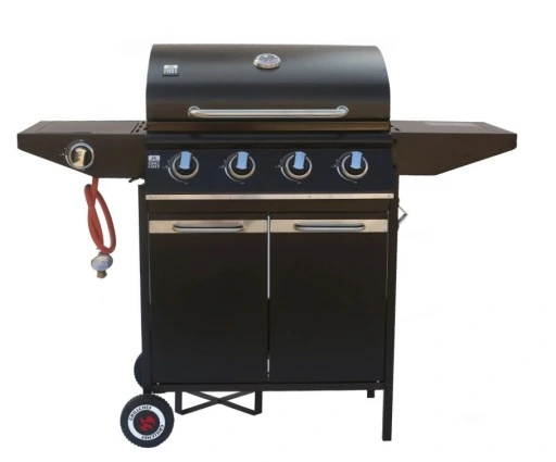 GRILL GAZOWY WÓZEK 4.1 (14,8 KW) Z RUSZTEM ŻELIWNYM + POKROWIEC