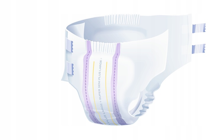 Super Seni Plus XL pieluchomajtki na rzepy dla dorosłych 30 szt.