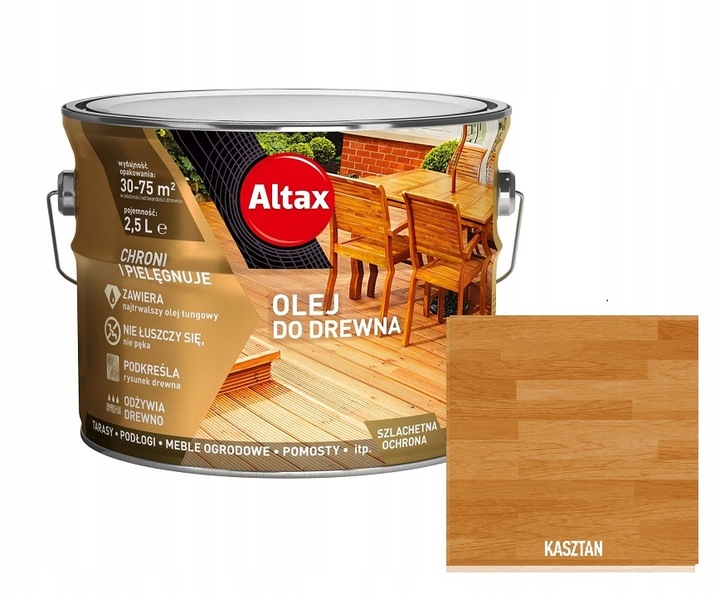 ALTAX OLEJ DO DREWNA KASZTAN 2,5L
