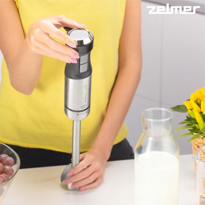 BLENDER RĘCZNY ZELMER KUCHENNY WIELOFUNKCYJNY MIKSER ROBOT TURBO 1800W