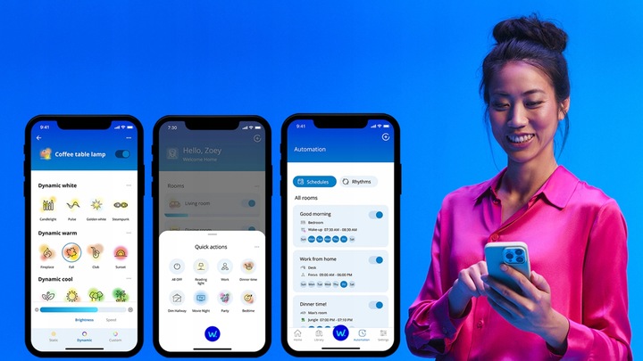 Żarówka LED GU10 4.7W = 50W RGB Inteligentna SMART WiFi WiZ Philips 3