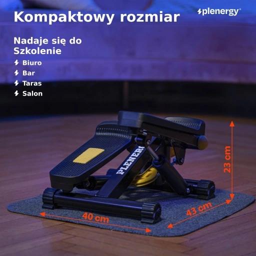Stepper Plenergy X1 z linami zasilania