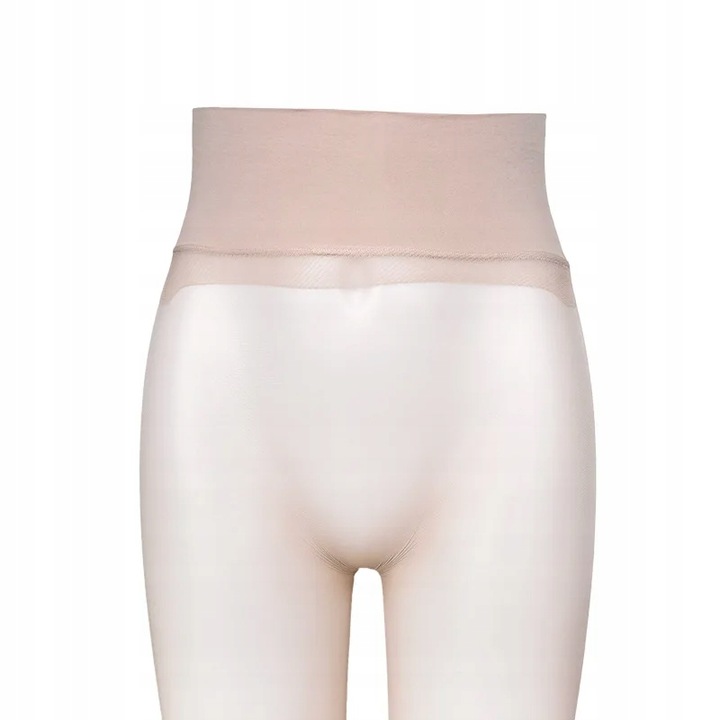 Rajstopy Bezszwowe Bezmajtkowe z Cieliste Beżowe 360° 8 den