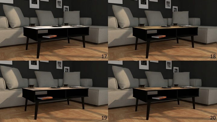 Stolik kawowy ława w stylu skandynawskim wotan