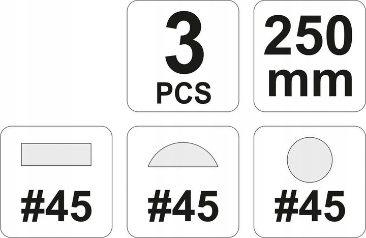 ZESTAW PILNIKÓW DO DREWNA TARNIK ZDZIERAK YATO