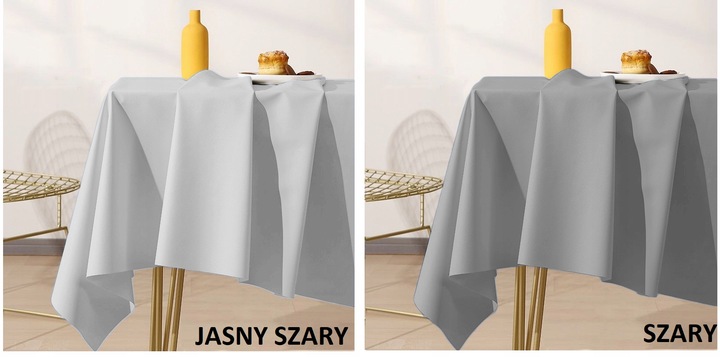 OBRUS GŁADKI ETHERAL MATOWY GRUBY 140x180 KOLORY