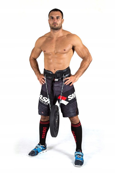 DIP BELT PAS OBCIĄŻENIOWY KULTURYSTYCZNY Z ŁAŃCUCHEM MOCNY BUSHIDO