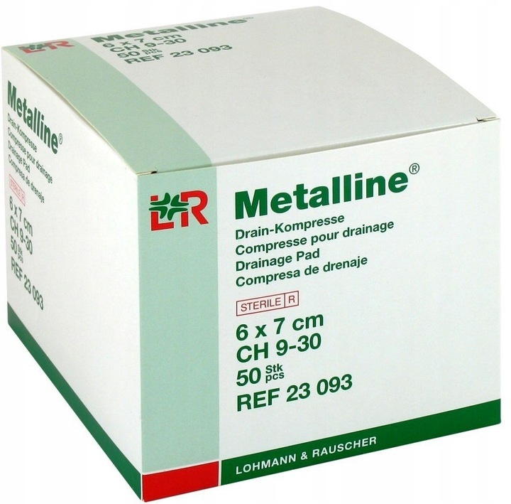 L&R Metalline kompres do drenażu 6x7cm 50szt.