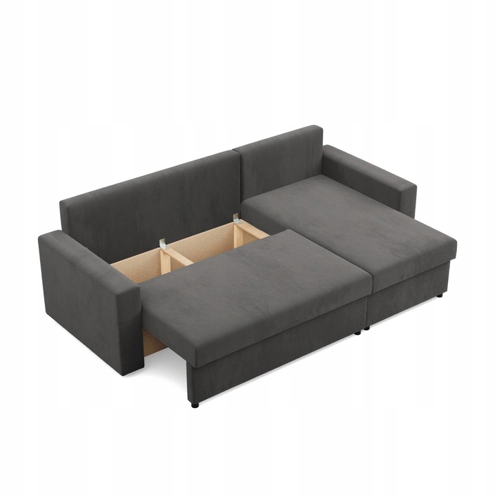 Narożnik Rozkładany z Funkcją Spania z Prostym Bokiem ROGÓWKA Neo