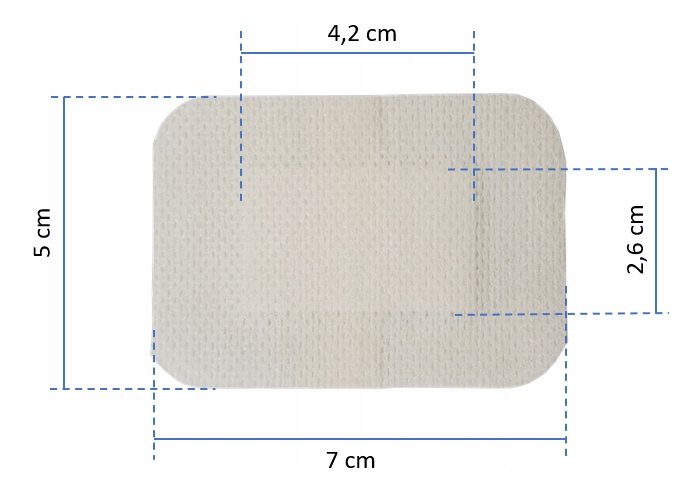 OPATRUNEK NA RANY JAŁOWY 7X5 PLASTRY 50SZT POREFIX